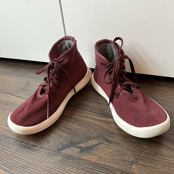 ALLBIRDS Women's Tree Toppers Kauri Zin Maroon w/ White Sole (Size 6) - Picture 2 of 11